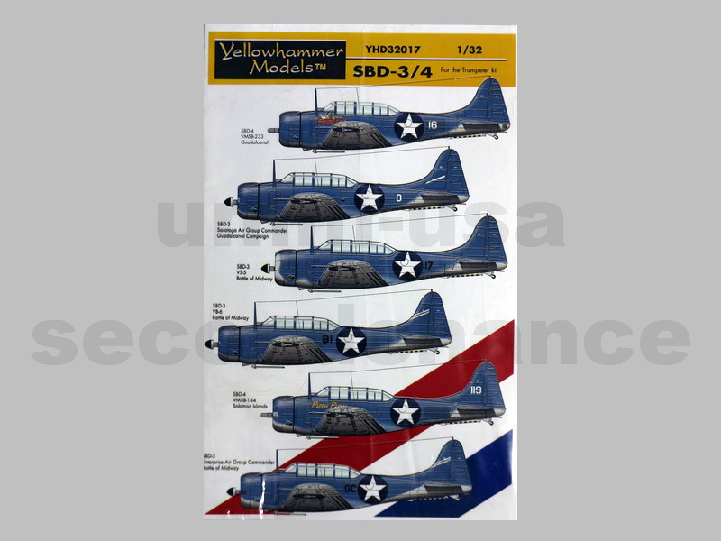 YHD32017 SBD-3/4 RARE (SCH) 1/32